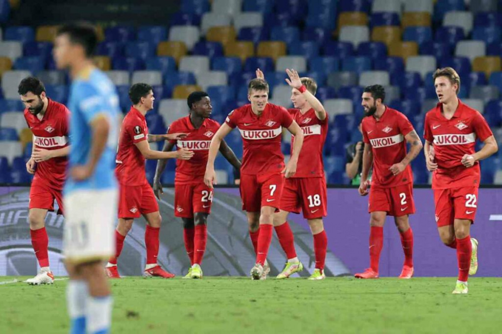 Il Napoli ko anche in Europa League, vince lo Spartak 2-1