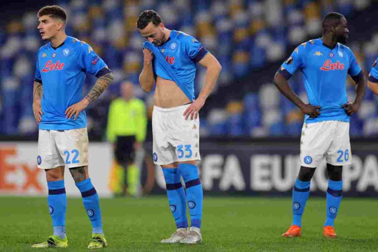 Napoli 25/02/2021 - Europa League / Napoli-Granada / foto Insidefoto/Image Sportnella foto: delusione Napoli