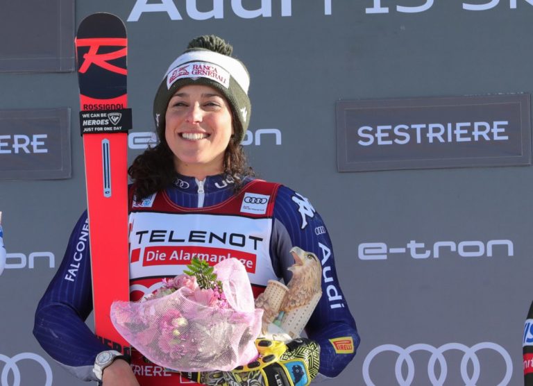 Federica Brignone trionfa nel Super-G femminile in Val di Fassa valevole per la Coppa del Mondo di sci alpino 2020/2021