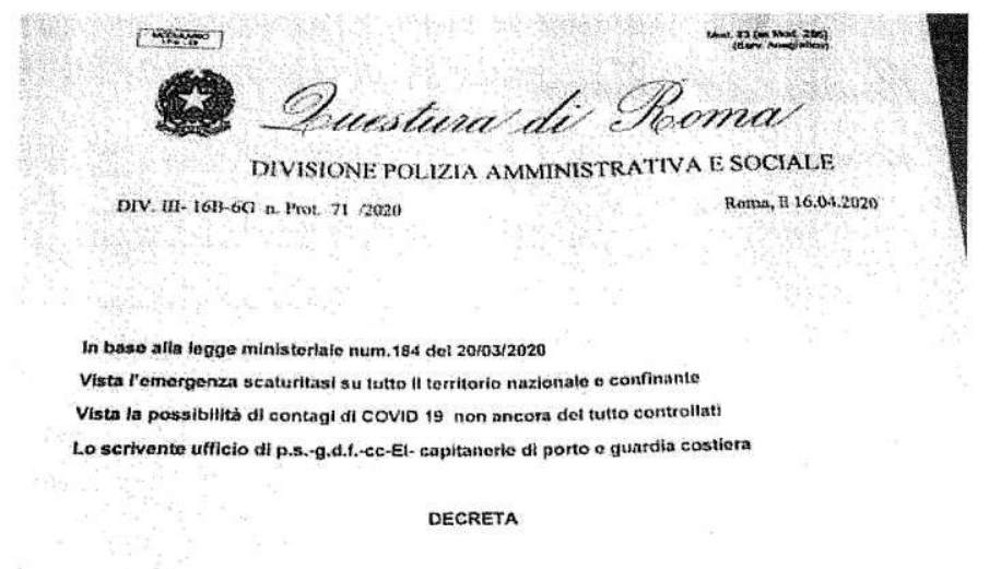 documento falso roma