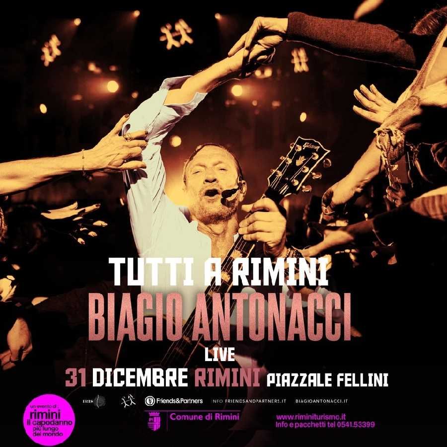 Il 31 dicembre “Tutti a Rimini” con Biagio Antonacci