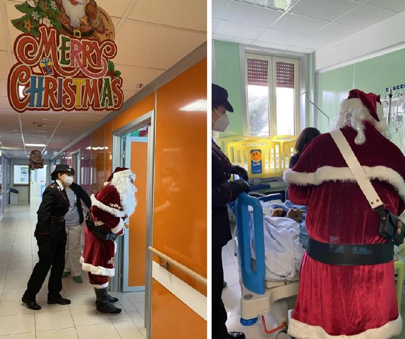 Nuoro. I carabinieri hanno consegnato dei regali agli ospiti del reparto di pediatria
