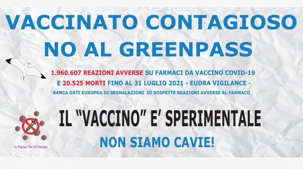 Tra manifestazioni e cartelli pubblicitari, proseguono le manifestazioni in tutta Italia contro l’introduzione del Green Pass e l’obbligo vaccinale