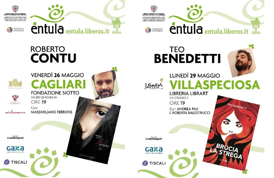 I prossimi incontri di Éntula: Roberto Contu a Cagliari e Teo Benedetti a Villaspeciosa