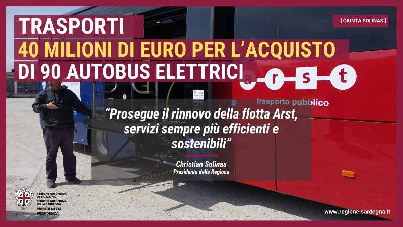 Trasporti, 40 milioni di euro per l’acquisto di 90 autobus elettrici