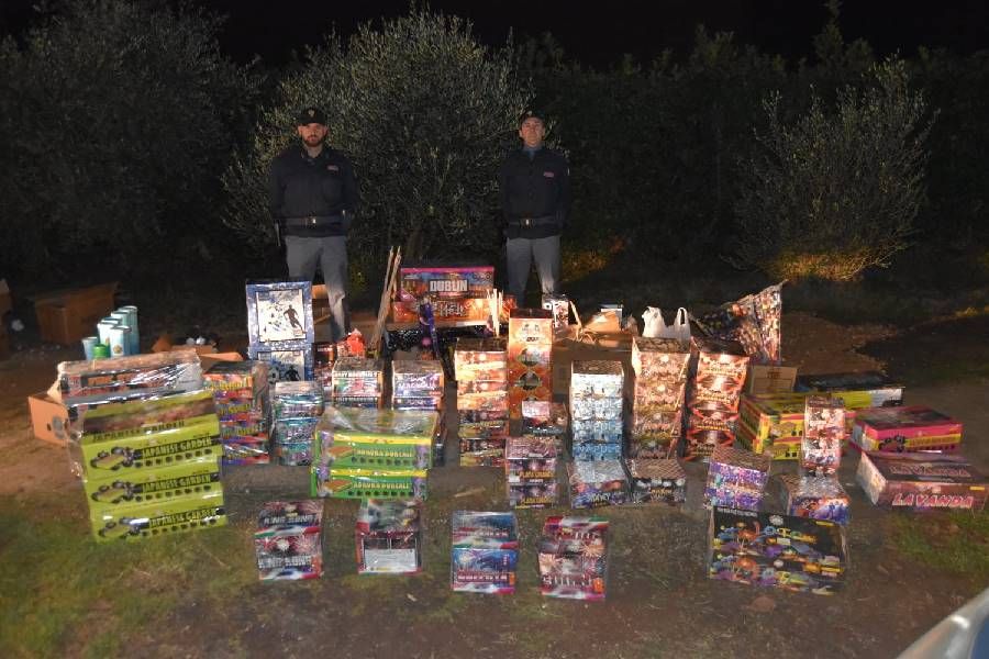 Palestrina ( Roma ) Polizia di Stato: maxi sequestro di fuochi d’artificio.