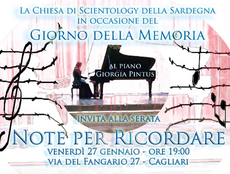 La Chiesa di Scientology della Sardegna commemora il Giorno della Memoria