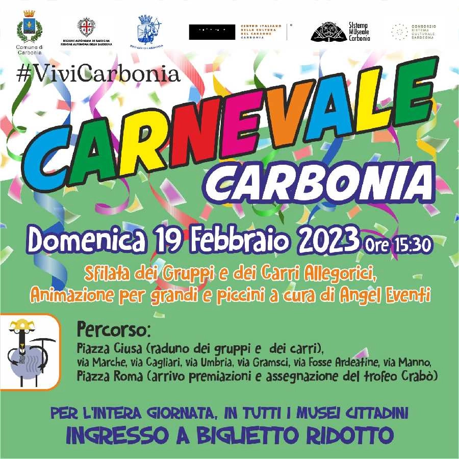 A Carbonia tutto pronto per il Carnevale in programma Domenica 19 Febbraio