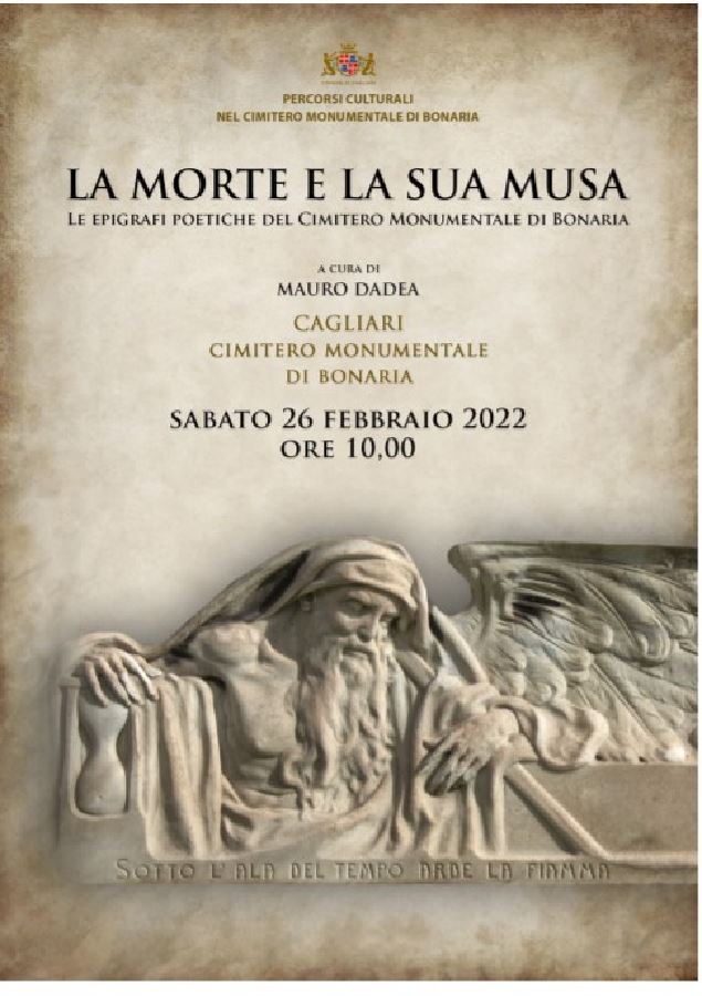 Locandina La Morte e la sua Musa sabato 26 febbraio 2022 a Bonaria