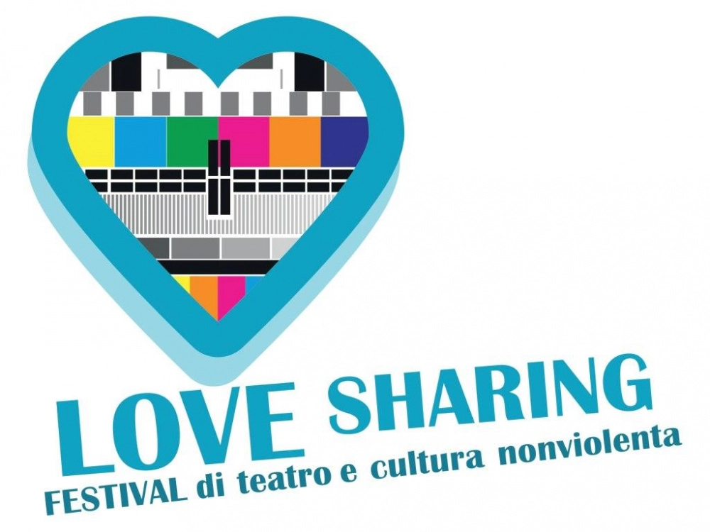 locandina logo Love sharing - festival teatro cultura non violenta
