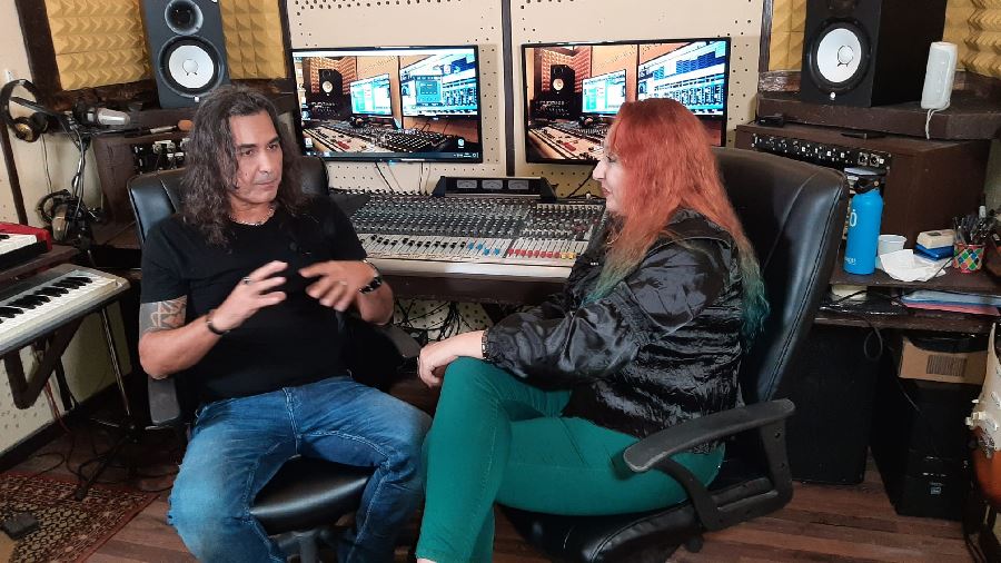 Immagine di Salvatore Tozzi ed Angelia Ascatigno durante l'intervista