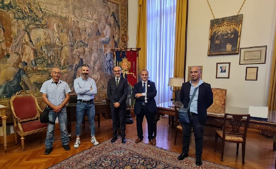 Una delegazione del Nuovo Sindacato dei Carabinieri in visita a Cagliari incontra il Sindaco Truzzu