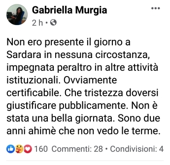 PRANZO DI SARDARA SMENTITA ASSESSORE GABRIELLA MURGIA 