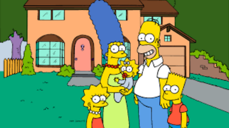 Nella foto la famiglia dei Simpson