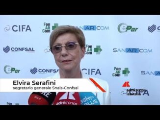 Elvira Serafini Segretario generale SNALS CONFSAL Serve cultura della sicurezza partendo a