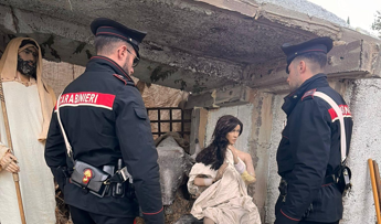 Roma, in principio di incendio danneggiato presepe cittadino Subiaco