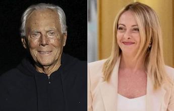 Giorgio Armani: “Meloni donna con elementi robusti…”