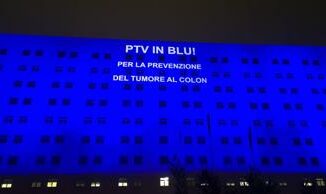 Tumore colon retto Policlinico Tor Vergata si illumina di blu per la prevenzione