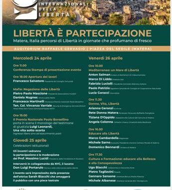 Libertà, il ponte che lega Matera all’Italia e agli USA