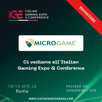 Microgam è sponsor di Italian Gaming Expo