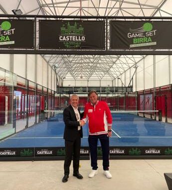 Birra Castello e padel, rinnovata la partnership con l’Adriano Panatta Racquet Club di Treviso