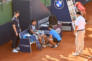 Sardegna Open 2024_Mercoledi 1 Maggio: L'Araba Fenice Sonego 1 Fognini Fabio si ritira