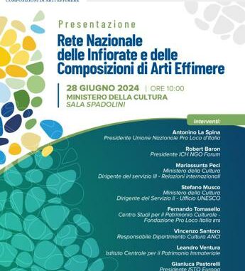 Roma le Pro Loco dItalia colorano via della Conciliazione con quadri e tappeti floreali