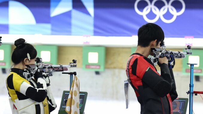 Alla Cina nella carabina mista il primo oro di Parigi2024