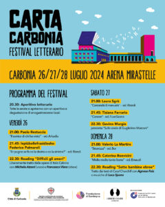 “CARTA CARBONIA”: una nuova realtà 26-27-28 luglio nella città mineraria 1 Locandina Festival