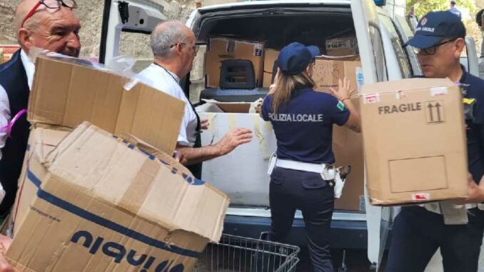 Donazioni Polizia locale 1-1 Donazioni della Polizia Locale di Sassari