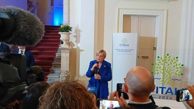 G7, Calderone “Lavoro donne tema comune, questione di giustizia sociale”