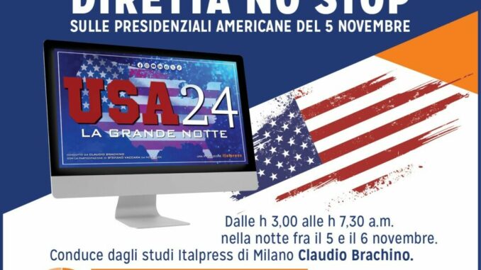 “La Grande Notte”, diretta no stop dell’Italpress per le elezioni Usa