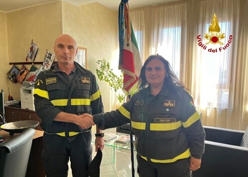 Luca manselli nuovo comandante vigli del fuoco cagliari Luca Manselli nuovo comandante vigili del fuoco Cagliari