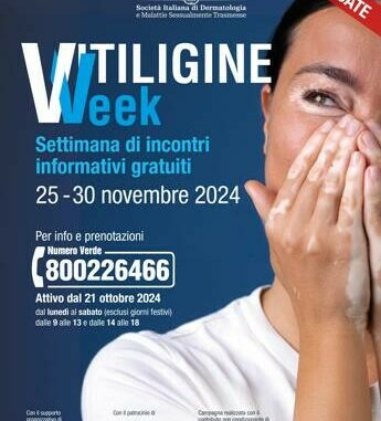 Salute, dal 25 novembre ‘Vitiligine Week’ con incontri gratuiti in 40 centri