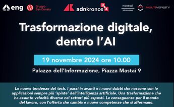 Trasformazione digitale, dentro l’AI: il 19 novembre evento Adnkronos Q&A