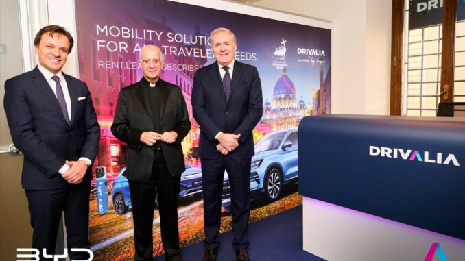 Giubileo, nuovo Mobility Store Drivalia con Byd per pellegrini e turisti