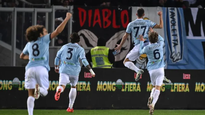 La Lazio vince 2-1 a Lecce, in gol Castellanos e Marusic