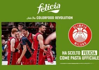 FELICIA E LA PASTA UFFICIALE DI PALLACANESTRO OLIMPIA MILANO