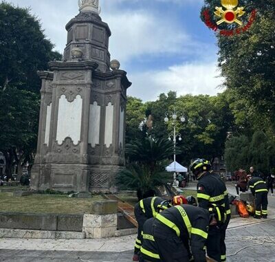 Vigili del Fuoco di Cagliari omaggiano la Madonna del Carmine per l’Immacolata Concezione 1 I vigili del fuoco di Cagliari omaggiano la Madonna del Carmine