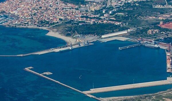 veduta aerea di Portovesme