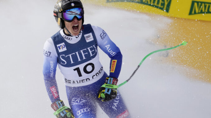 Brignone terza a Garmisch, festival azzurro in superG