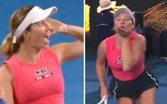 Australian Open Collins bad girl scintille col pubblico Video
