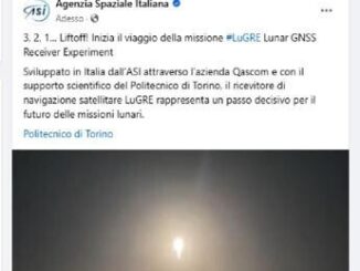 E iniziato il viaggio di LuGRE missione Asi Nasa diretta sulla Luna Video