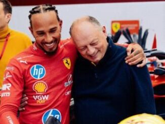Hamilton svelato il casco che indossera in Ferrari