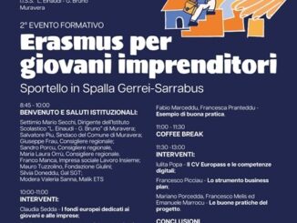Locandina evento Erasmus a Muravera