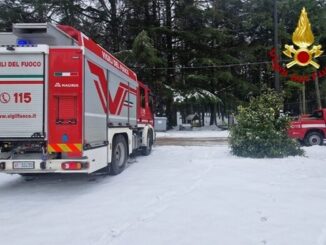 vigili del fuoco emergenza neve sardegna monte limbara tempio pausania