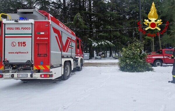 vigili del fuoco emergenza neve sardegna monte limbara tempio pausania