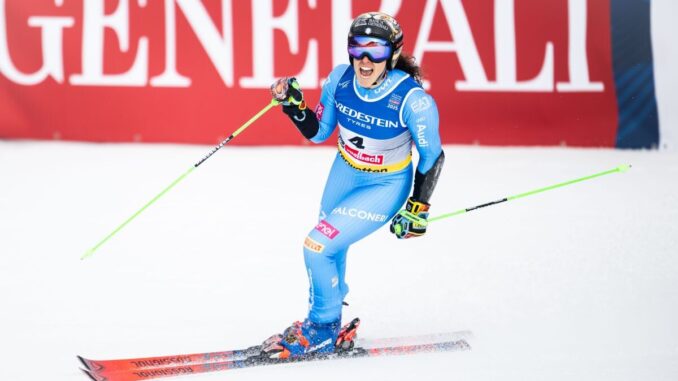 Capolavoro Brignone a Saalbach, è oro mondiale in gigante