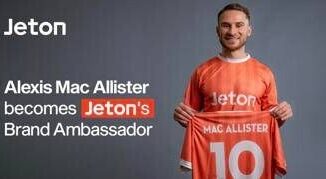 Alexis Mac Allister e il nuovo ambasciatore del marchio Jeton