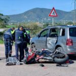 Incidente auto moto Olbia Via Nervi